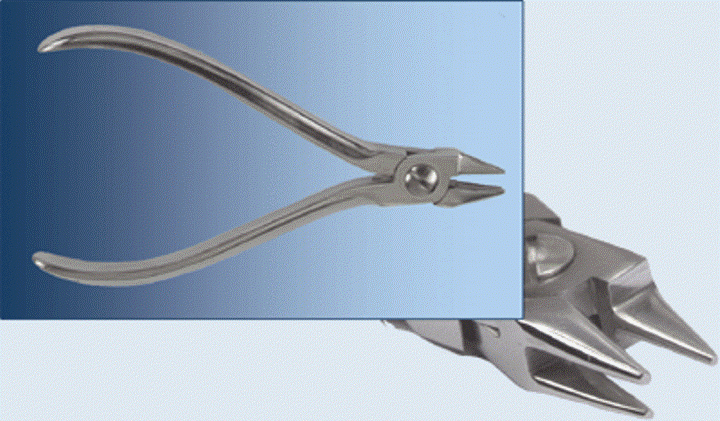 Инструмент для стоматологии: щипцы ортодонтические для припасовки ретейнеро