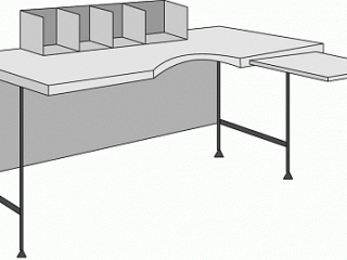Стол для микроскопирования 455.12 1550*700*750