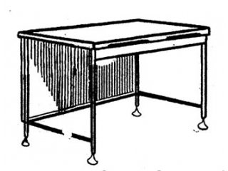 Стол лаборанта 455.18-01 1550х600х750