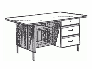 Стол для лаборанта 423.19-01 1200х600х760