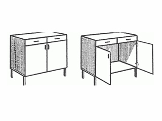 Стол для приготовления дезрастворов 444.05 838х580х869