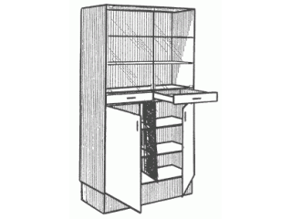 Шкаф для медицинского инструментария 437.09 850х430х1820